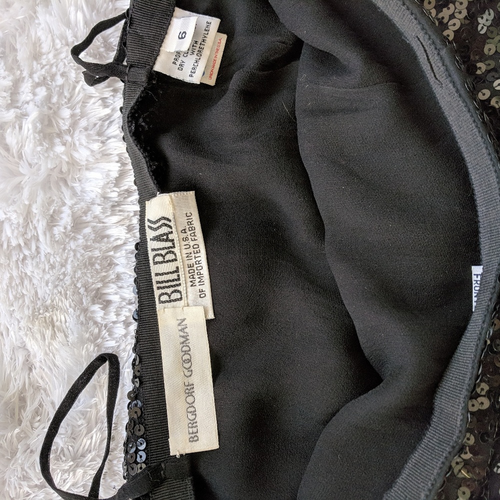 Black SEQUIN mini skirt XS - Picture 5 of 8